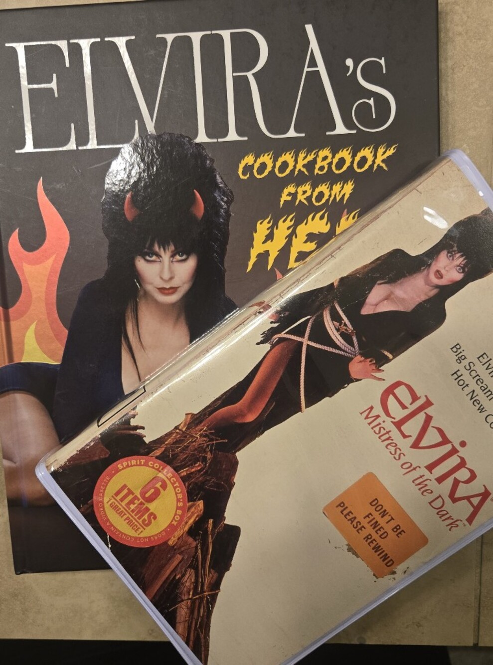 Elvira Book/VHS Bundle!